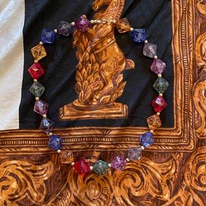 Colorful Diamonds Costume Jewelry Necklace